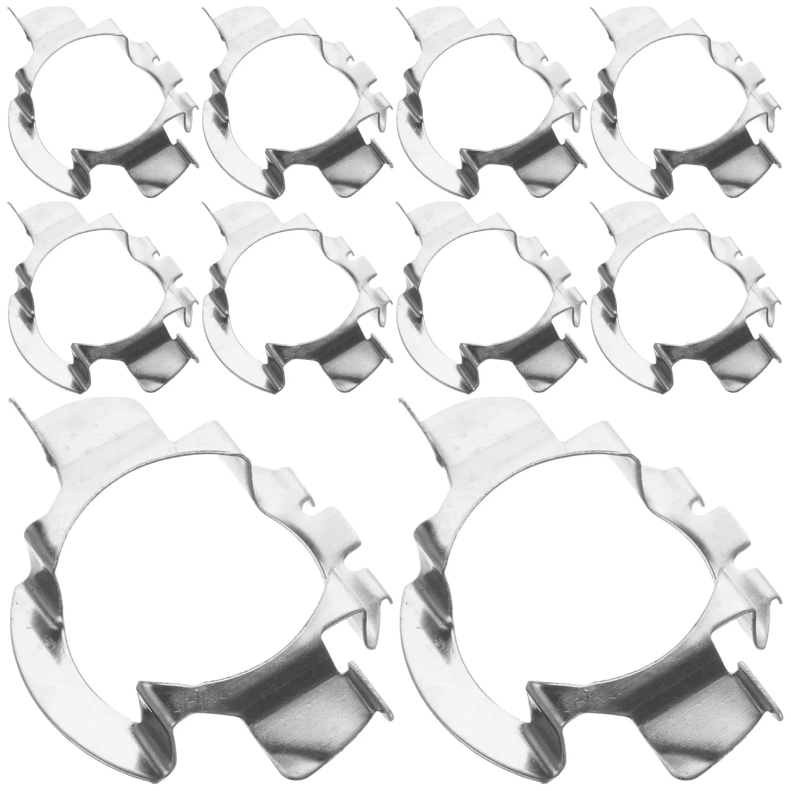 

10 шт. металлических держателей-фиксаторов для автомобильных светодиодных ламп, стабильные адаптеры-цоколи для установки светодиодных фар