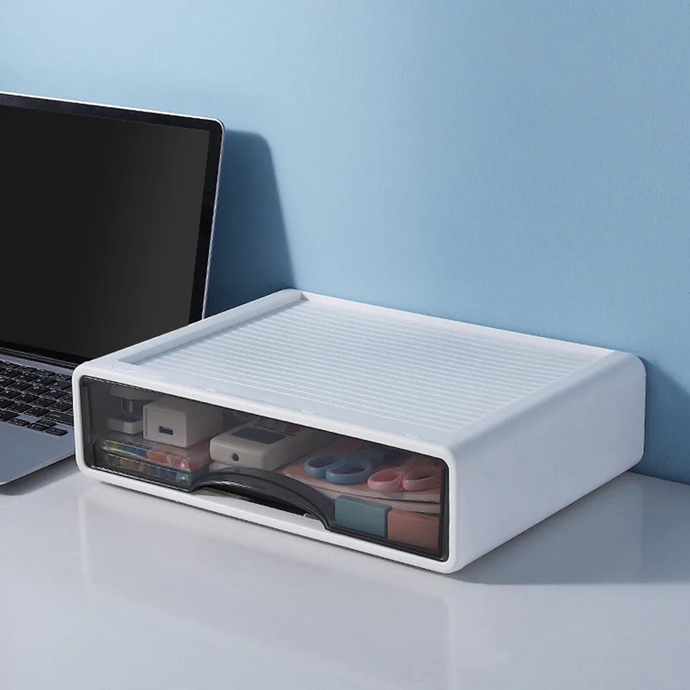 

Desk Storage Box Plastic PP Stackable Drawer Organizer Office Makeup Stationery Container Desk Storage Box