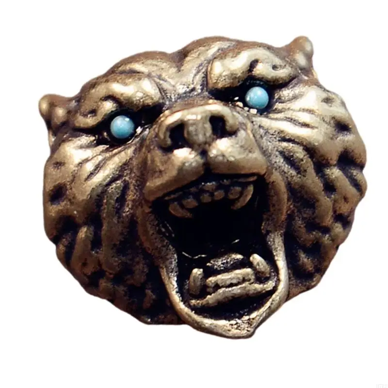 การออกแบบเสือดาวโลหะที่ไม่ซ้ำกันจี้หลุมขนาดใหญ่สำหรับกำไล DIY และสร้อยคอ H7EF