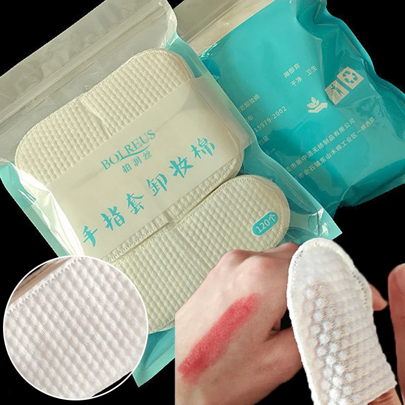 Disposable Makeup Remover Cotton Pad U-Shaped Pocket Face Removing Tools Non-woven Fabric Cleaning Paper Wipe Cosmetic Pads