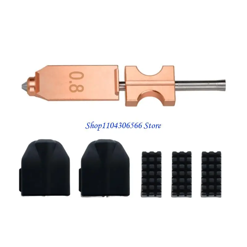 02DD Upgraded AD5X 3D Printer Nozzle Set Durability Bronze Optimized For High Temperature Filaments