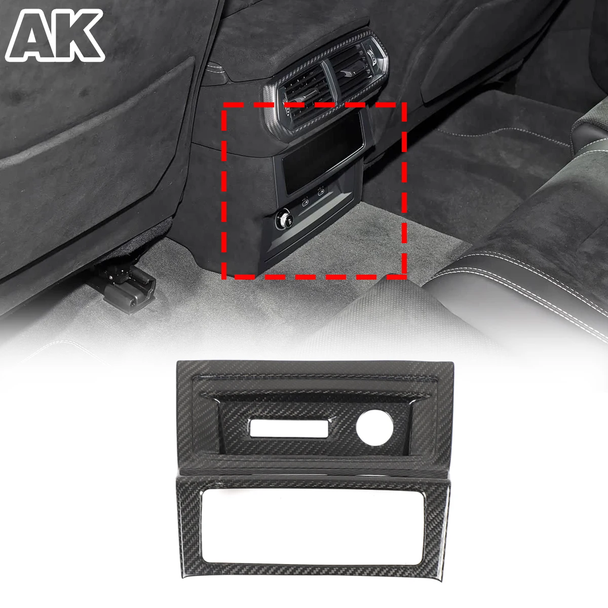 

Rear Air Vent Protective Frame Real Carbon Fiber For Lamborghini Urus 2022-2023 Car Interior Accessories