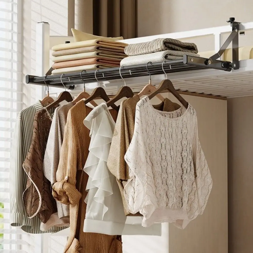 

Carbon Steel Radiator Drying Rack Wall Mounted Folding Retractable Radiator Cloth Airer Space Saving Clothes Drying Rack