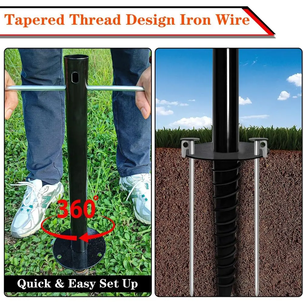 مجموعة كرات ربط محمولة مع كرة ربط متوهجة في الظلام، حبل وعمود، مجموعة عمود كرة ربط شديدة التحمل لمتعة العائلة، خارج #5