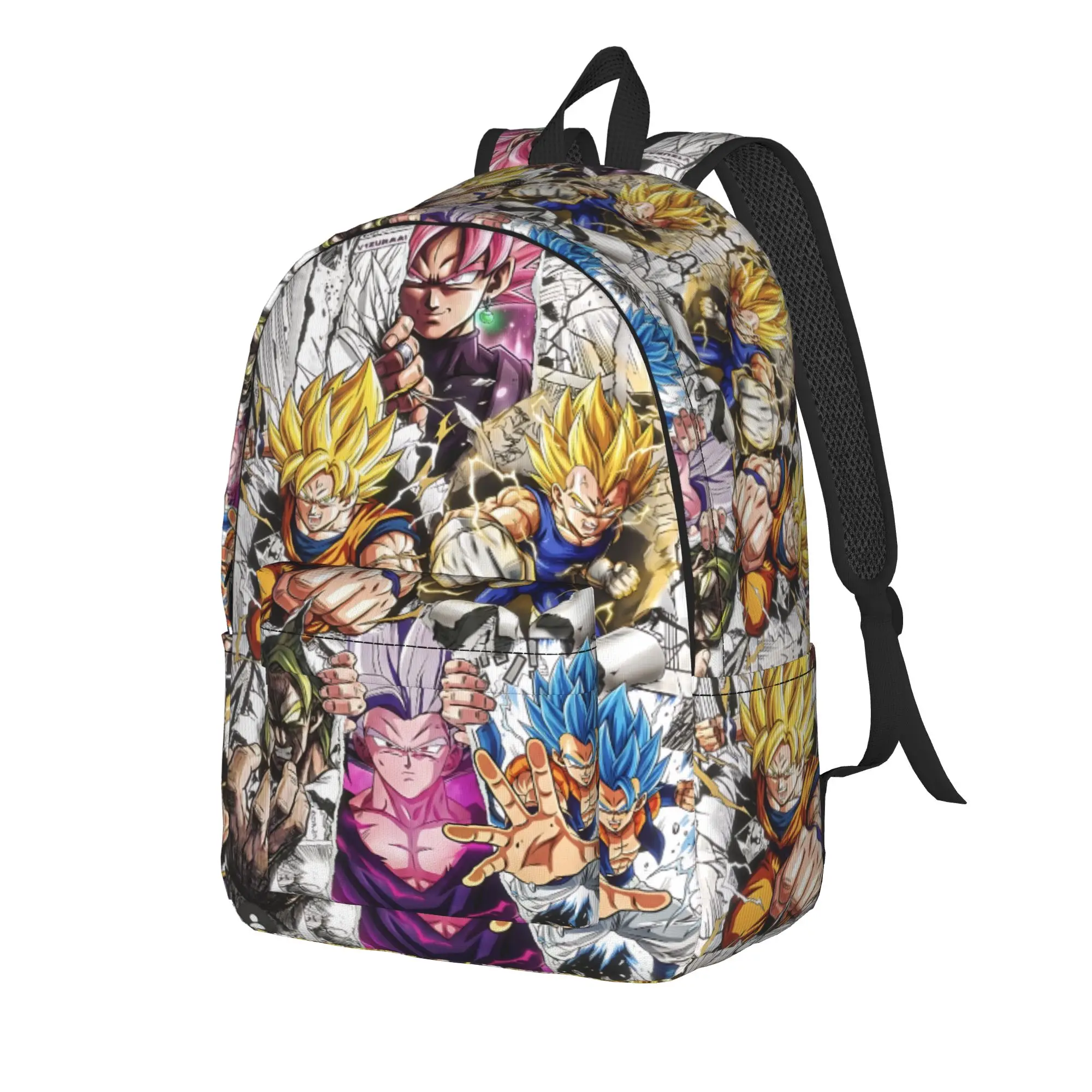 Fashion Dragon Ball Z Goku Backpack  Mochilas Good Quality For Work Zipper Closure Rucksack