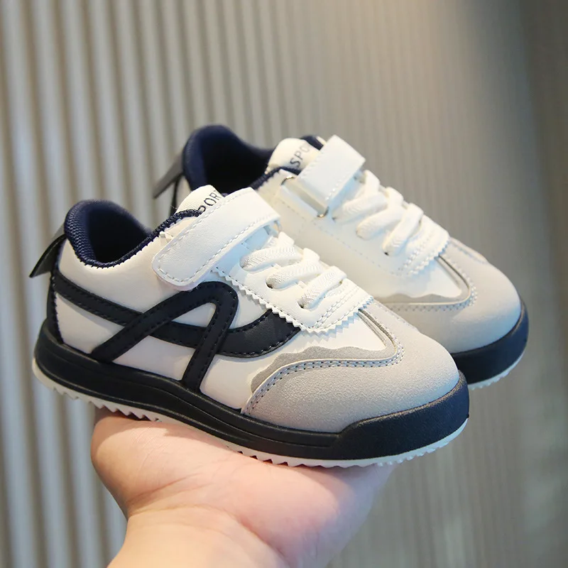 Autumn Boys Girls Retro Low-top Casual Running Shoes Children Soft-soled Breathable Flat Sports Shoes Kids Campus Casual Shoes