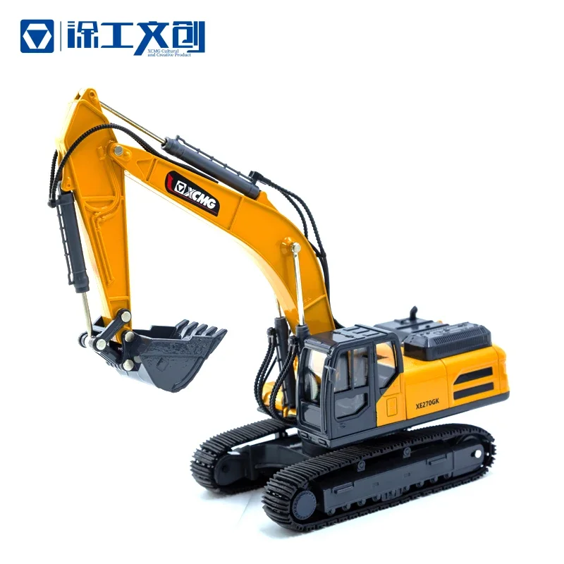 XCMG 1:40 Scale Diecast XE270GK Excavator Model Yellow Cab 360 Swing Construction Machinery Alloy Collectible Gift