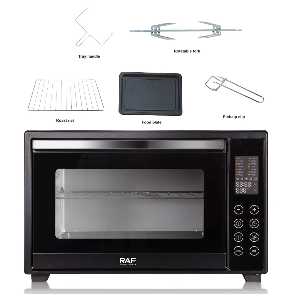 Electric Oven Horno Eléctrico 2000W Large 48L Capacity with Precise Temperature Control and Even Heat Circulation