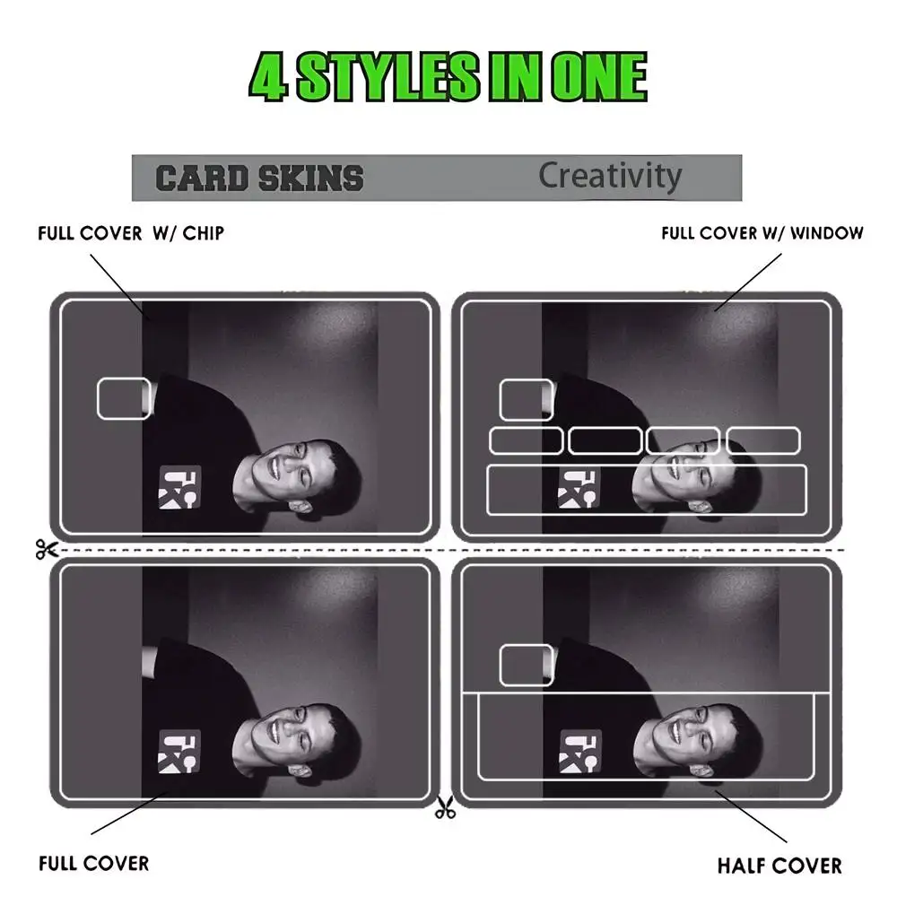 Prison B-Break Card Sticker Diy Decorate Exquisite Bank Card Decals Patch Documents Birthday Gift