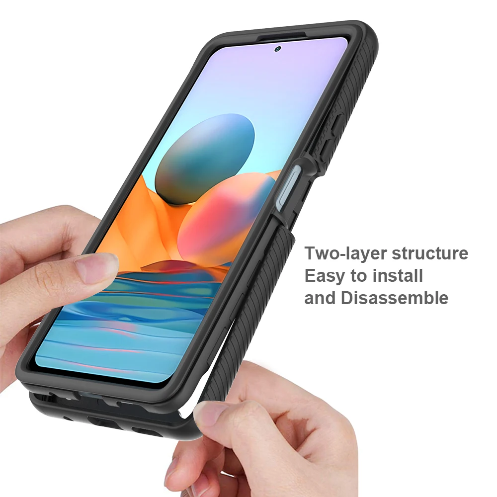 Hybrid TPU/PC Sky Case For Xiaomi Redmi Note 10 Pro Note10 Poco M5s Fundas Capa Two Layer Armor Shockproof Shell Phone Cover