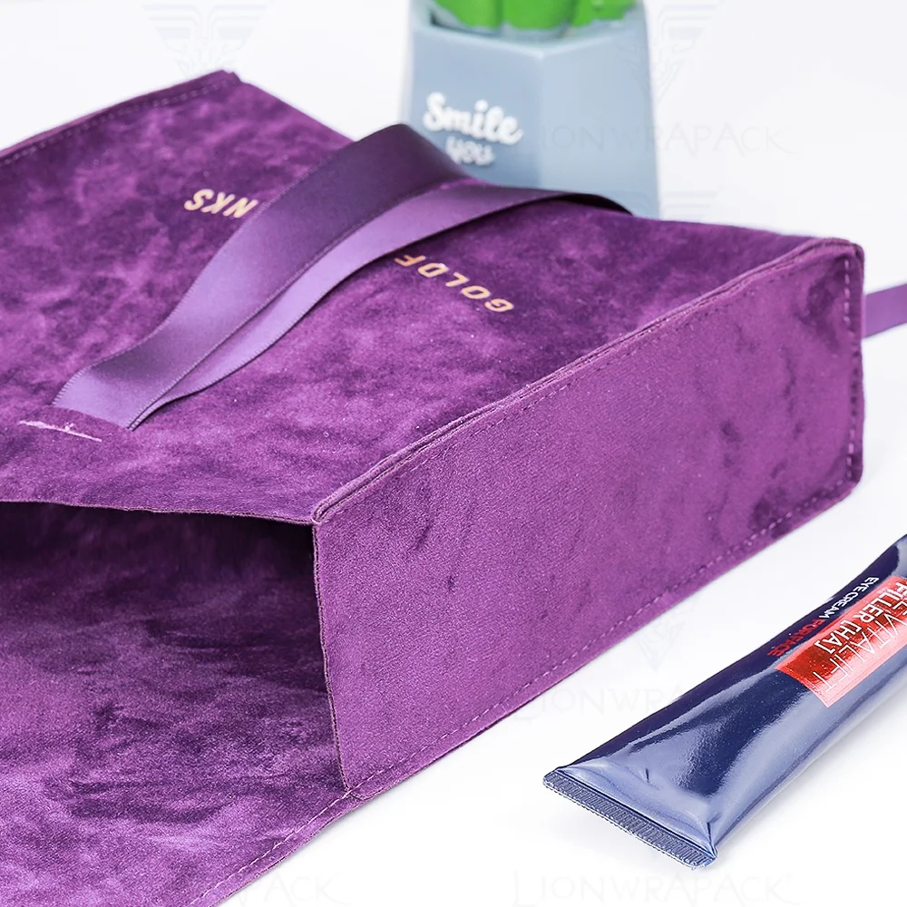 Wholesale gift perfume underwear Swimsuit packaging envelope pouch custom logo Luxury bow-knot cosmetic bag