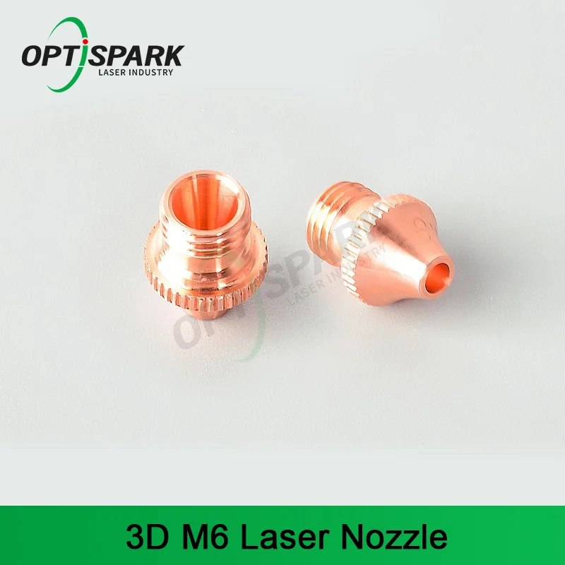 M6 D8 Laser 3D Pipe Cutting Machine Nozzle Head Cutting Nozzle Purple Copper Nozzle Single-layer High Power Laser Cutting Nozzle