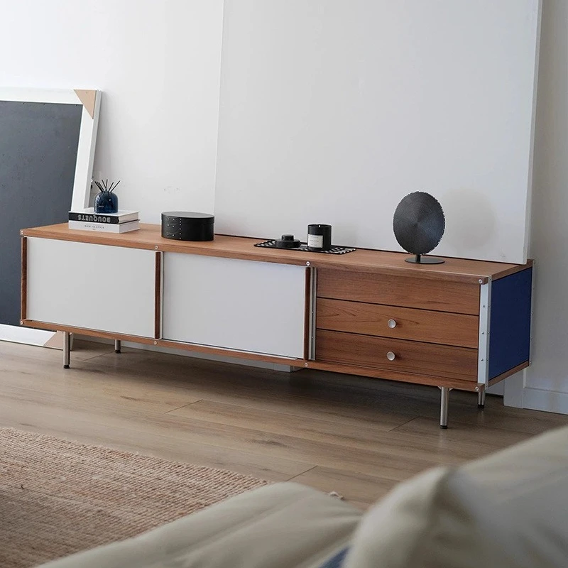 

Bookcase/TV cabinet, modular combination side cabinet, Nordic medieval stainless steel ins locker side