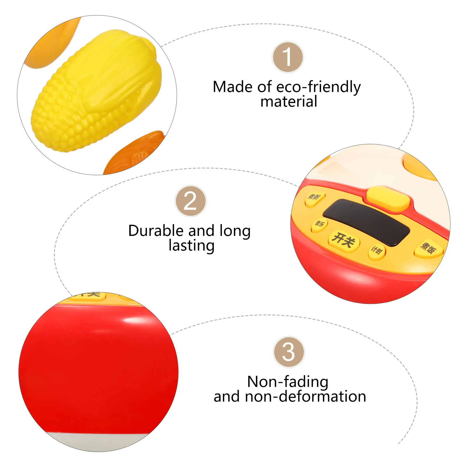 1 set Simulation Kitchen Toy Set Kids Cooking Play Rice Cooker Electronic Early Education Toys Child Fun Interactive