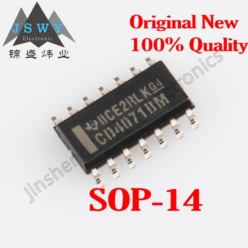 

Latest 2023+ CD4071BM96 CD4071BM CD4071 SOP-14 SMT Quad 2-Input Logic Chip IC 100% Brand New and Original 5~40PCS Free Shipping