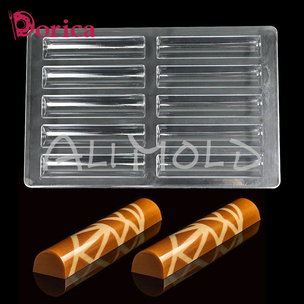 Molde de barra de Chocolate, molde de plástico profesional, crema de mantequilla, confitería, dulces, herramienta de decoración de pasteles, pastelería, postre, utensilio para hornear