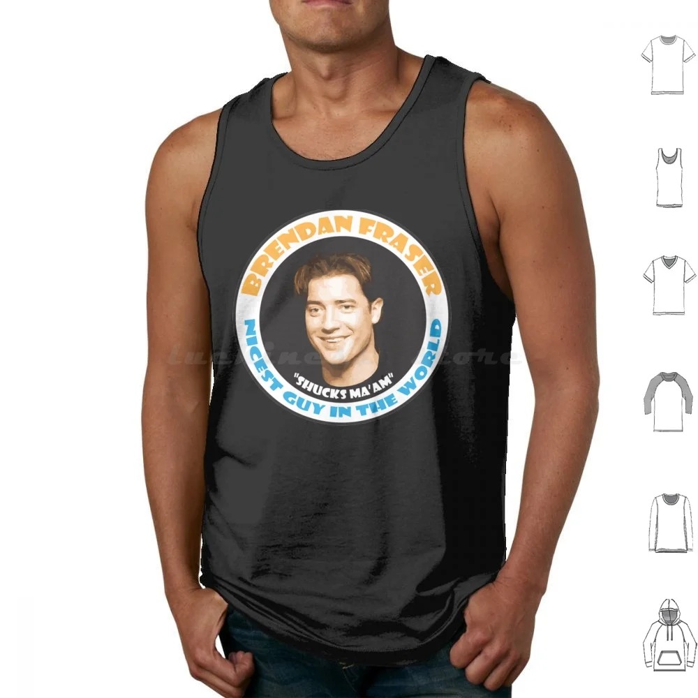 Shucks Ma _ Am! Tank Tops Print Cotton Brendan Fraser The Mummy Brendan Mummy Movie Fraser Rachel Weisz Actor Rick