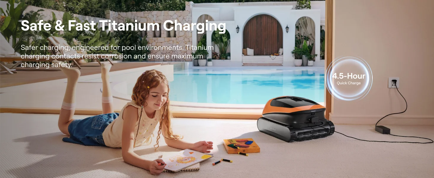 Beatbot Sora 30 Kabelloser Roboter-Poolreiniger, 6800GPH 4-in-1 Staubsauger mit Reinigung der Sonnenliege, einfache Auftriebsreinigung, 5L Behälter – Detail 14