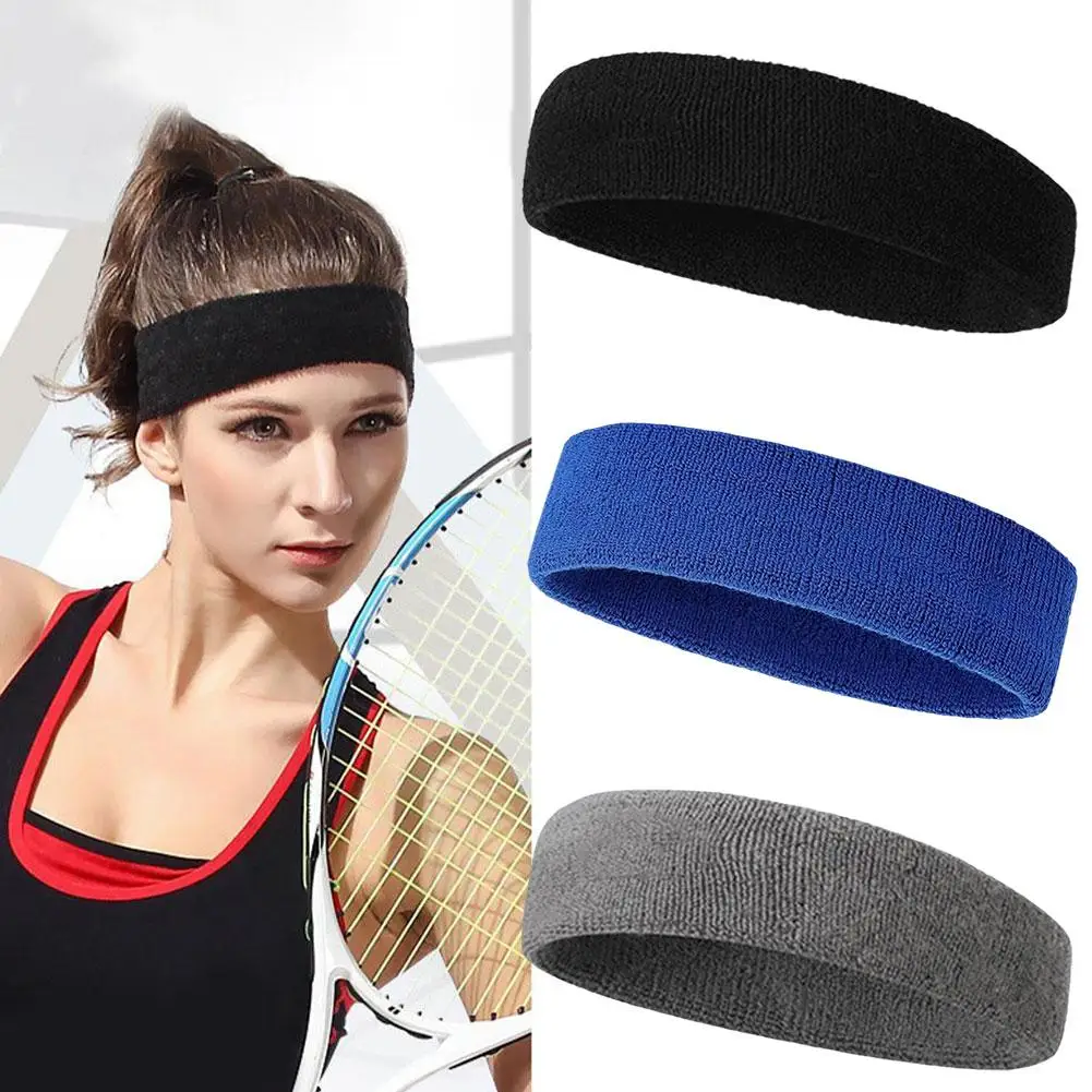 Sports Yoga Fitness Headband Stretch Sweatband Women Men Absorb Band Towel Head Headwear Elasticity Headband Band Sweat Hai F4E4