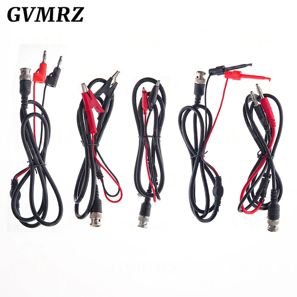 BNC Male Plug to 4mm Banana Stackable Plug Crocodile clip Lead Probe Q9 Testing Mult Cable Cord 50ohm RF Coaxial Tangerrf