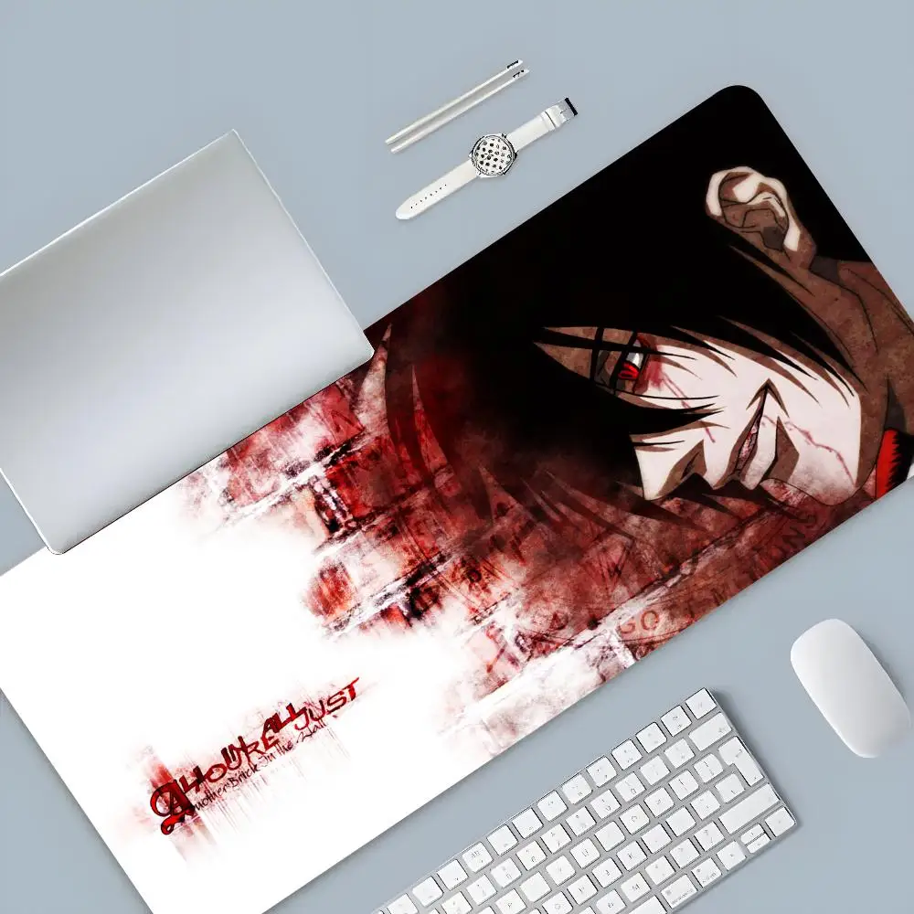 Hellsing Alucard Mouse Pad Cartoon Lockedge Large Gaming Pad Computer Gamer Keyboard Mouse Mat Desk Mousepad for PC Desk Pad