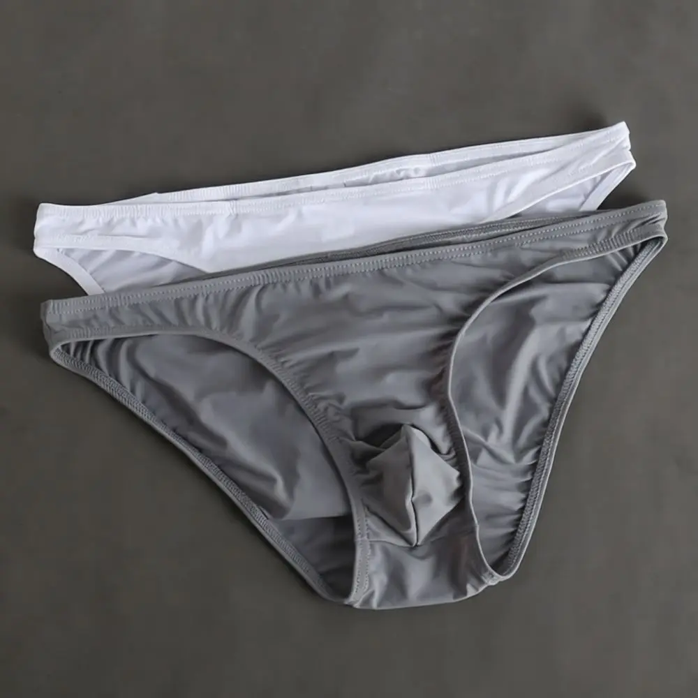 Mens Sexy Briefs Low Rise Underwear Transparent Breathable Panties Ergonomic Support Pouch Light Soft Stylish Underpants