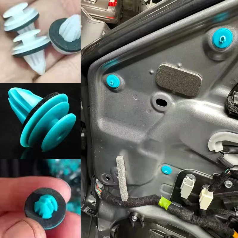 

100X High-Quality Car Door Panel Tirm Clip Fastener Rivet For Hyundai For Kia For VW For Tesla Model C Auto Accessories