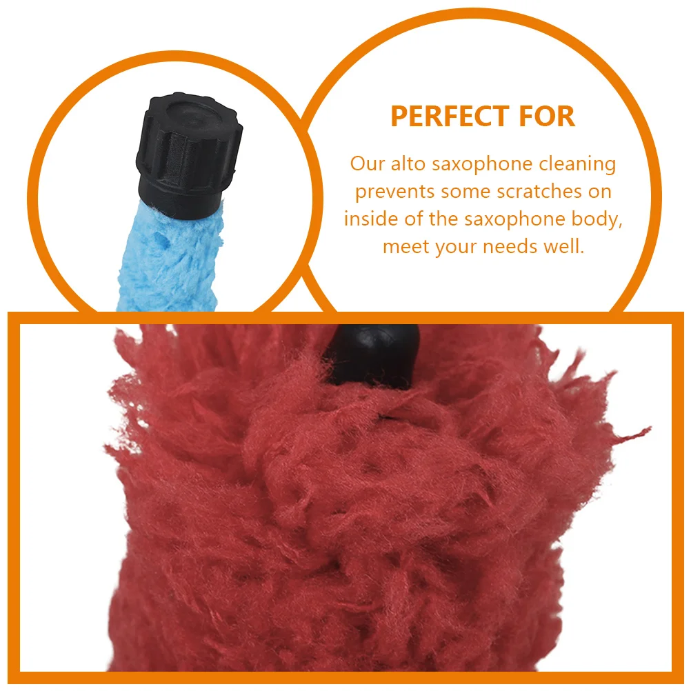 

Sax Cleaning Brush Cloths for Saxophone Advanced Cleaners Saxaphone High Grade Fiber Tenor Swab
