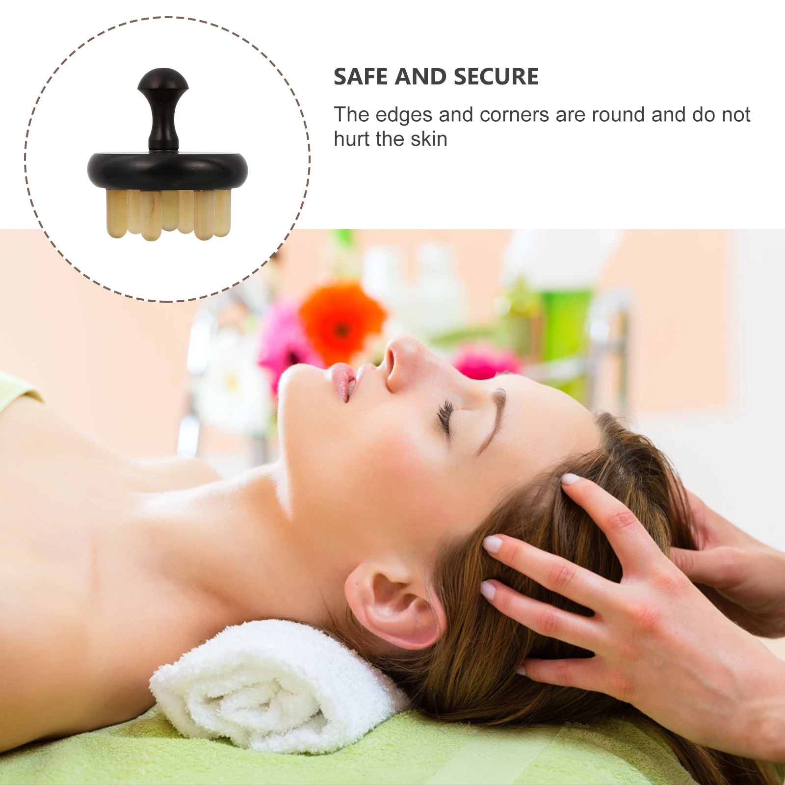 

1pc Massage Comb Handheld Hair Cleaning Brush Body Scraping Gua Sha Tool Collaterals Activator Travel Fitness Massaging Tool