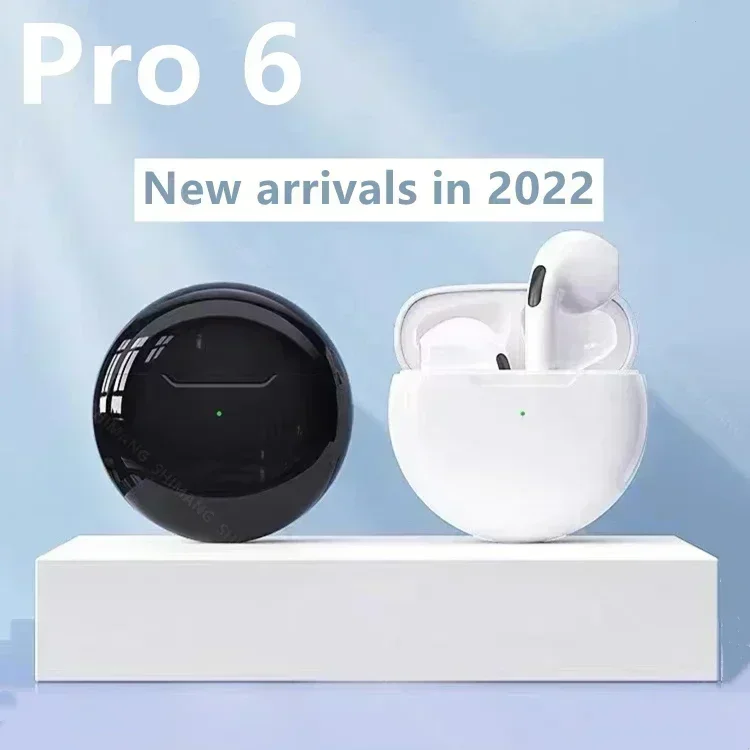 سماعات رأس Pro 6 TWS اللاسلكية مع ميكروفون Fone سماعات بلوتوث سماعات أذن رياضية للجري Pro6 لهاتف Apple IPhone Xiaomi