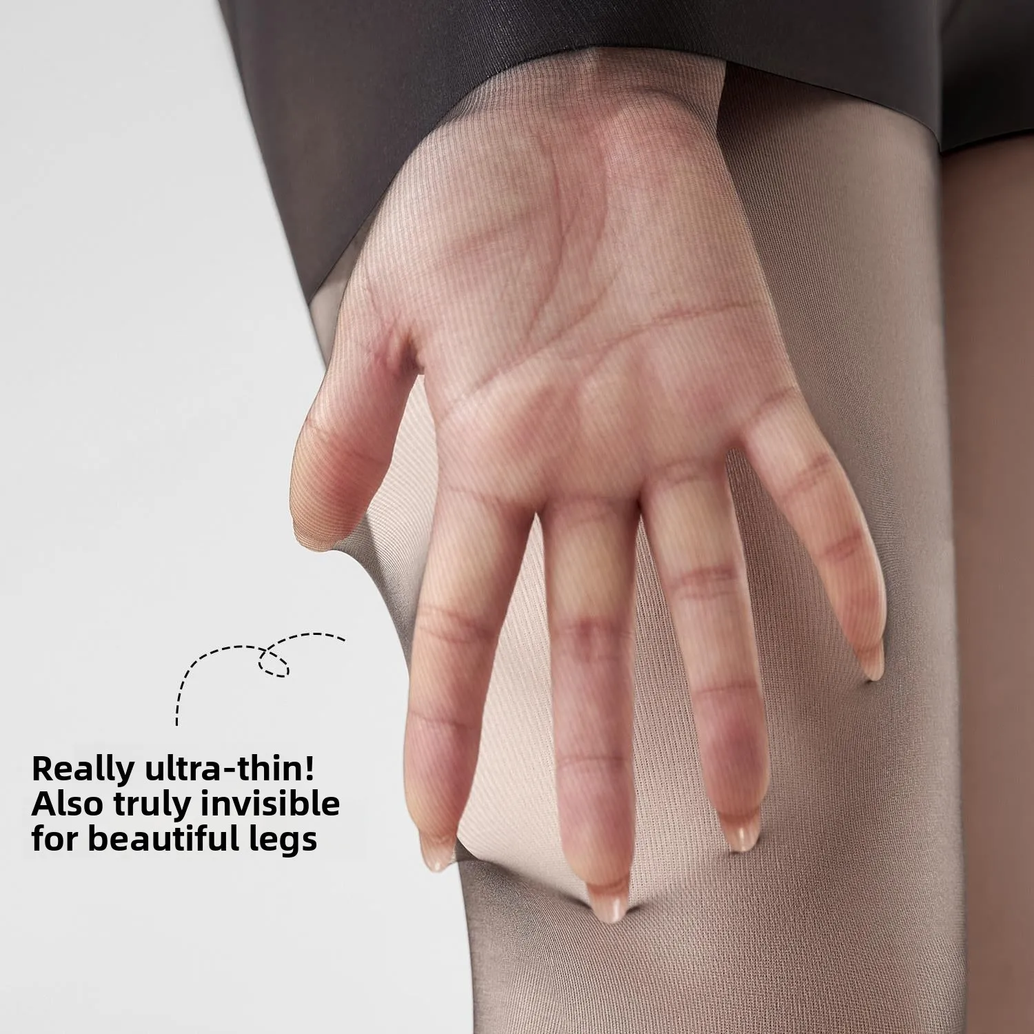 Black Ultra-Thin Sexy Stockings Women's Pantyhose Lace-Resistant High Transparence Silk Leggings Spring Bottoming Tights