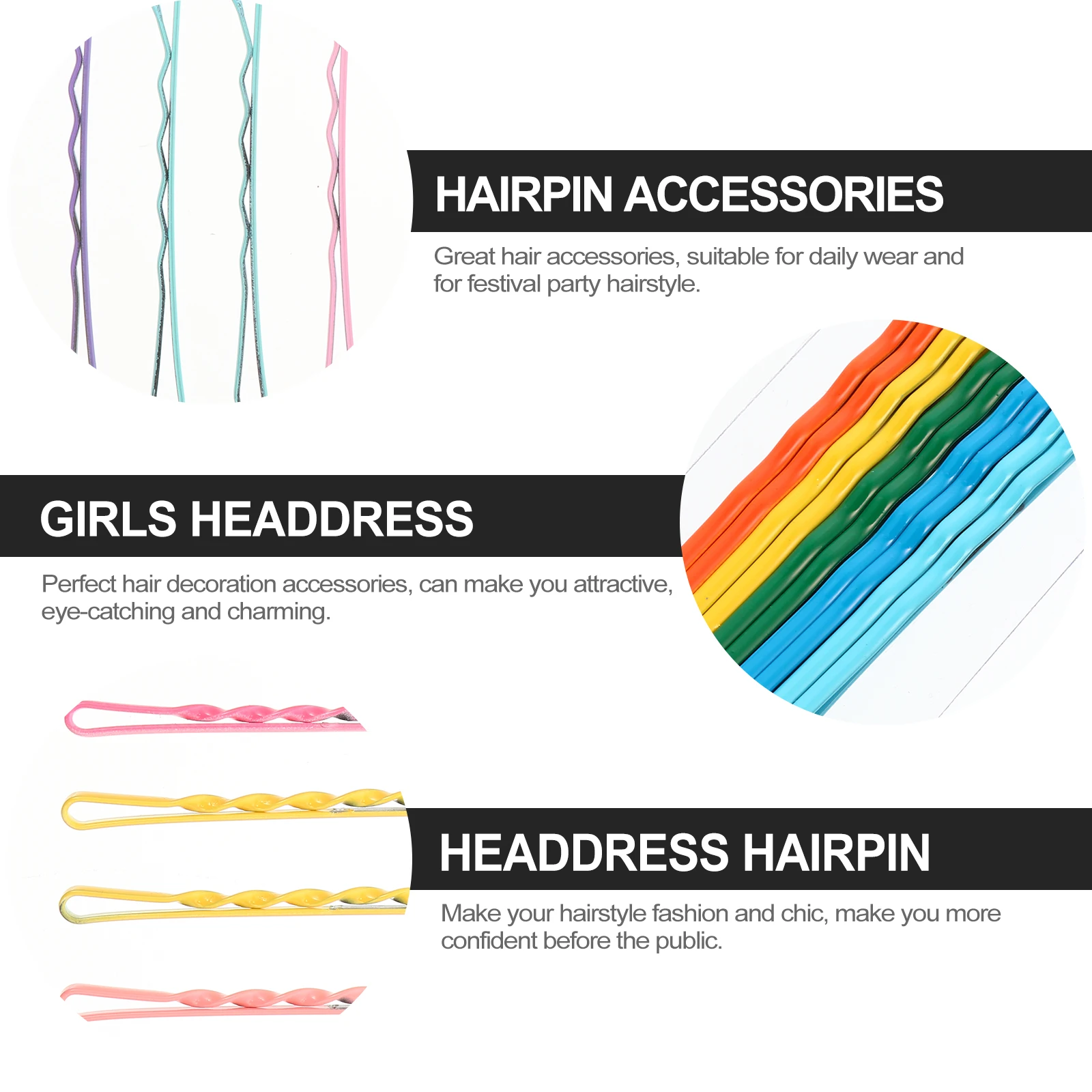 

100 Pcs Clip Hairpin Accessories Set Macaroon Color Girls Headdress Accessories Shine Kids Barrette Hairstyle