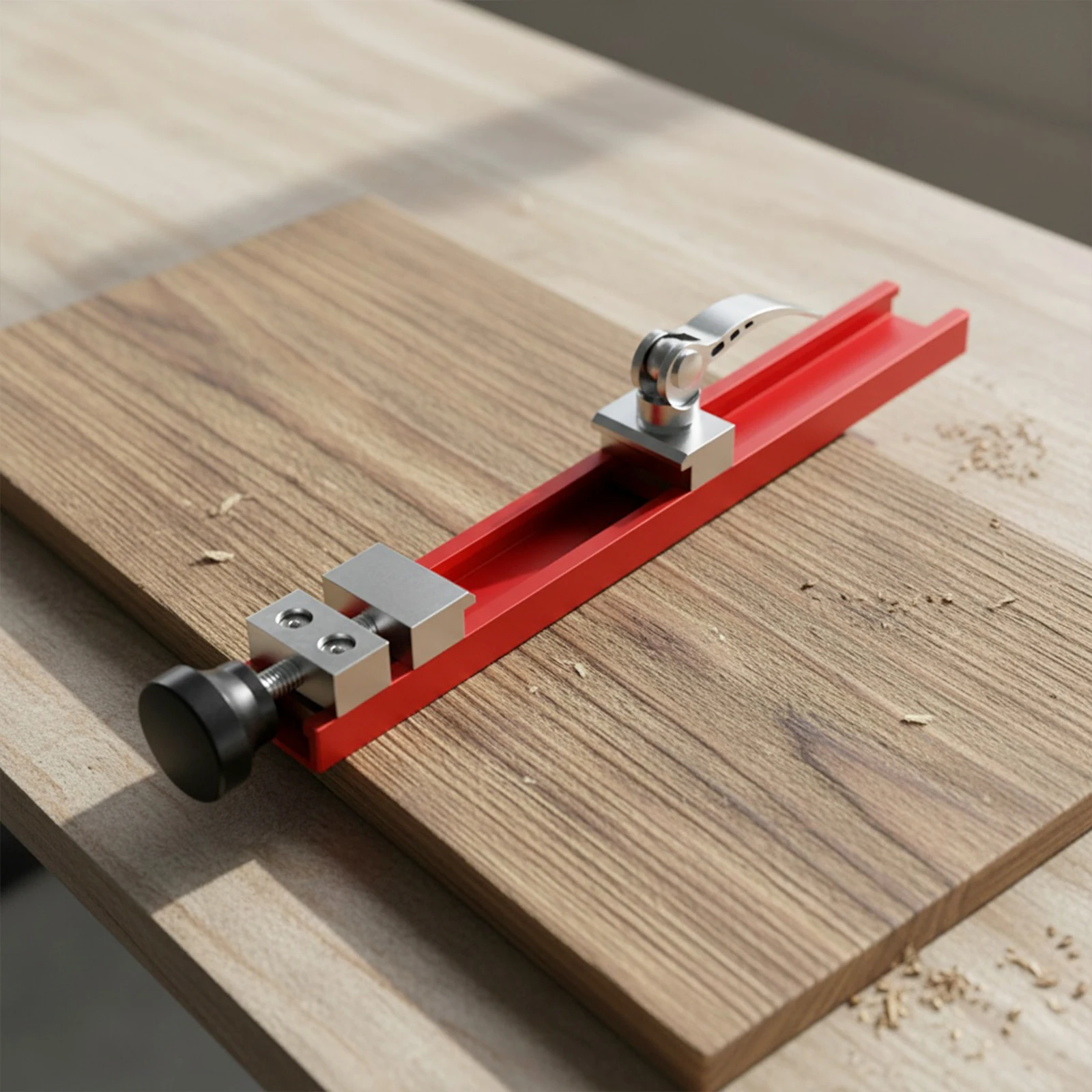 Cutting Machine Ruler Adjustable Width Circular Saw Track Guide Two-Way Buckle Locking Clamp for Woodworking Engraving Framing