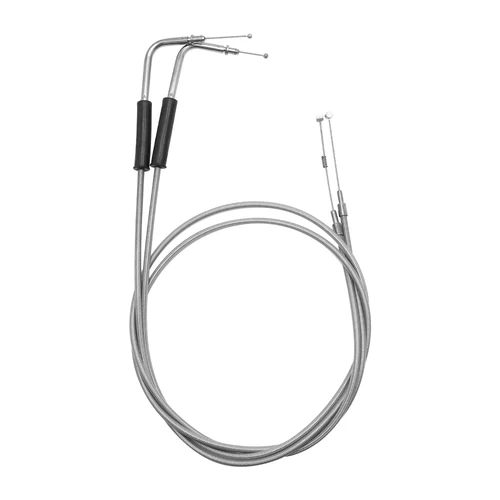 Imagen 2 del producto Caja de Cable de acelerador de cables de acero tejido para Harley Davidson Sportster XL1200 883 Dyna Road King Electra Glide