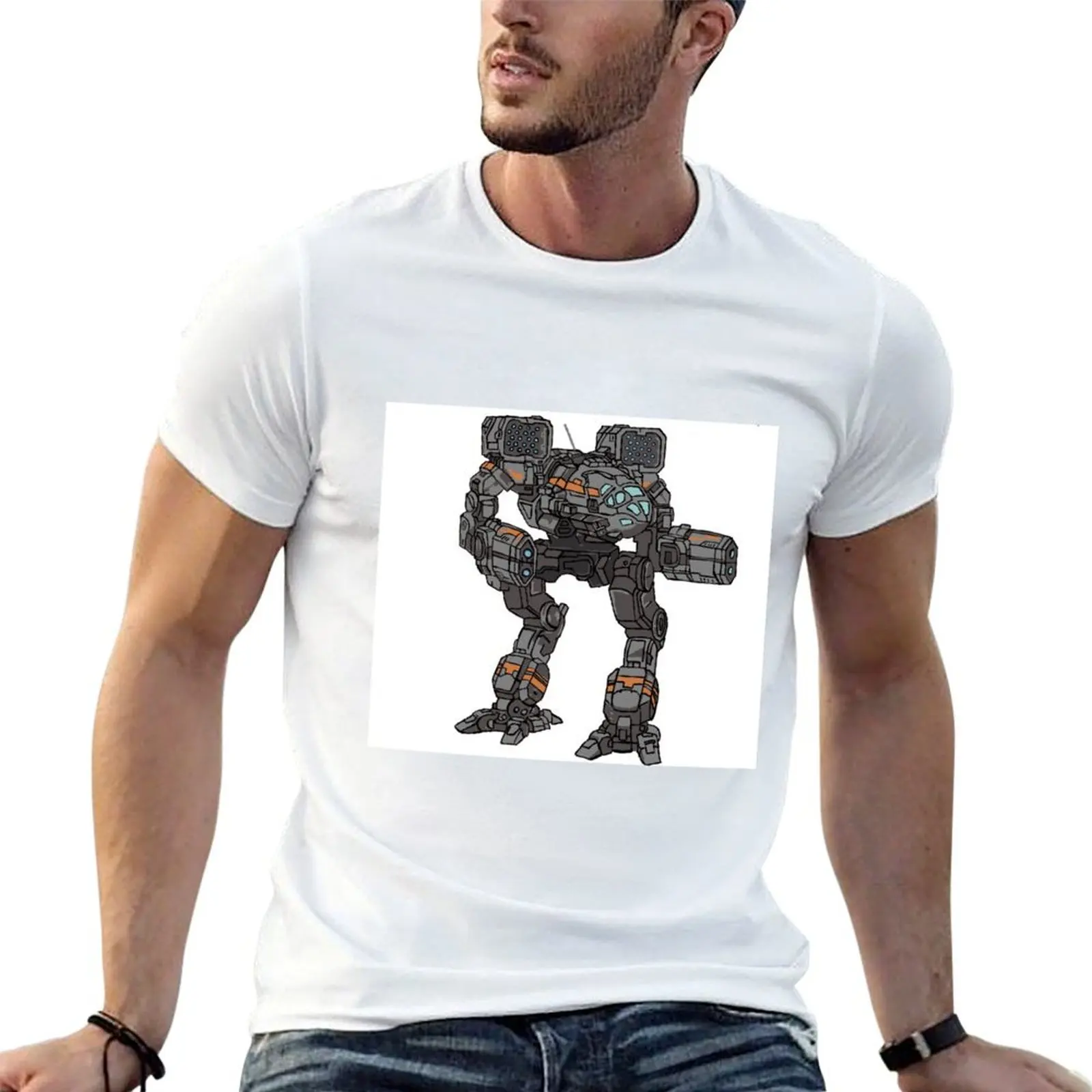 

Timberwolf from MechWarrior T-Shirt t shirts designer man t shirts high quality luxury brand T-Shirt