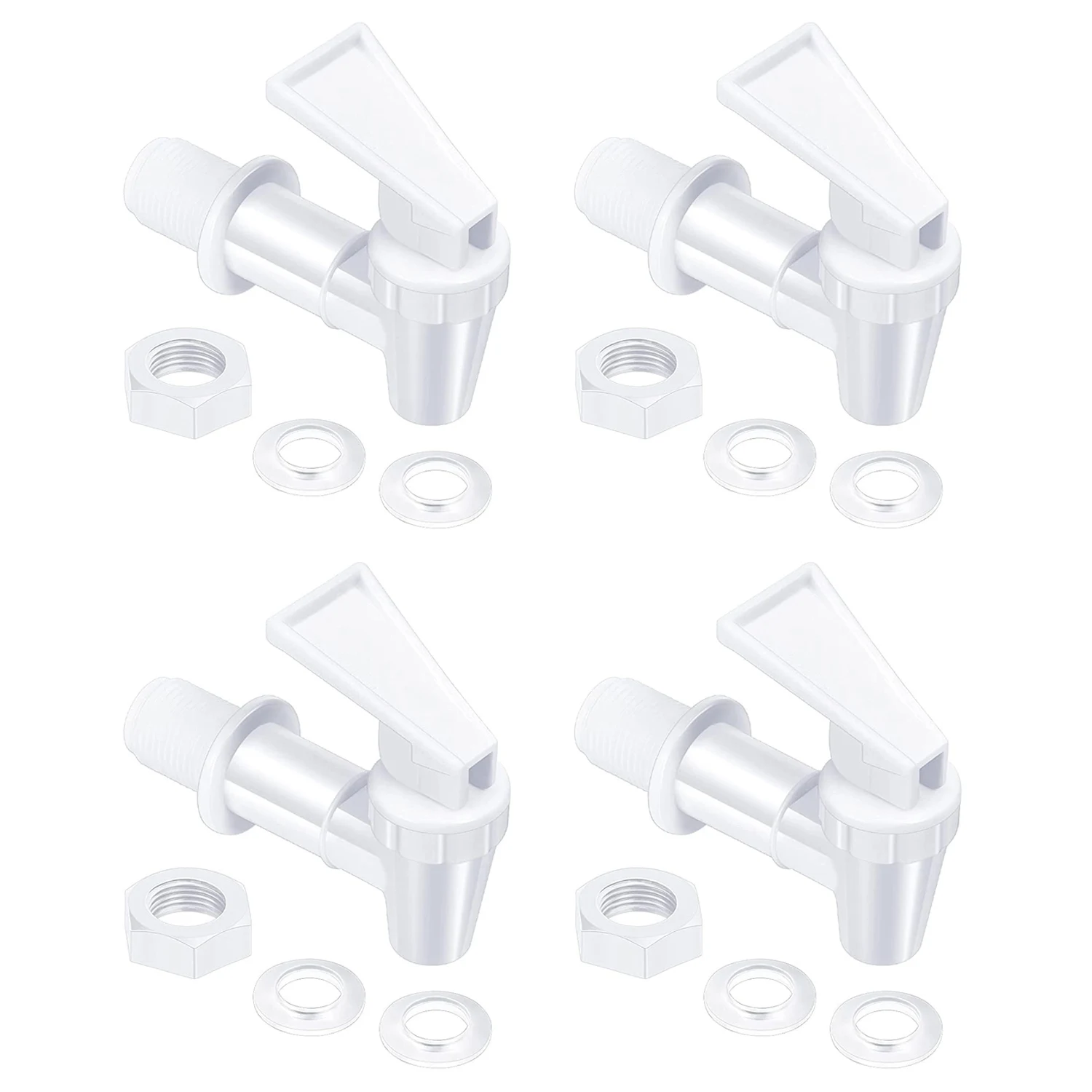 4 قطع بديلة لزجاجة المياه لصنبور التبريد، مجموعة صنبور الموزع، موزع مشروبات المياه القابل لإعادة الاستخدام B