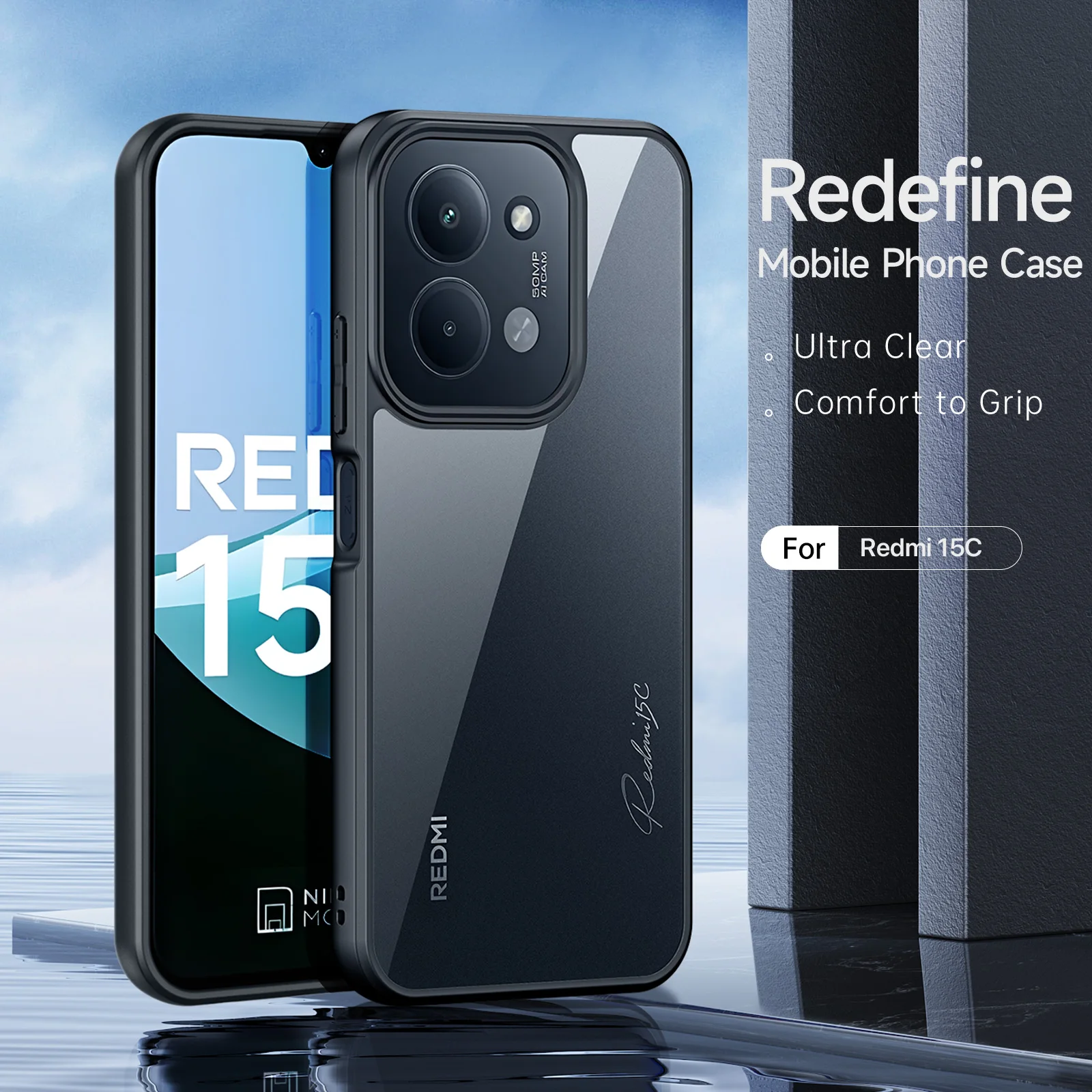 ل Xiaomi Redmi 15C 4G (الاتحاد الأوروبي) (173 مللي متر) / 15C 5G (الاتحاد الأوروبي) (173 مللي متر) / Poco C85 4G (173 مللي متر) حافظة DUX DUCIS Aimo Series غطاء الهاتف الوصول Ce