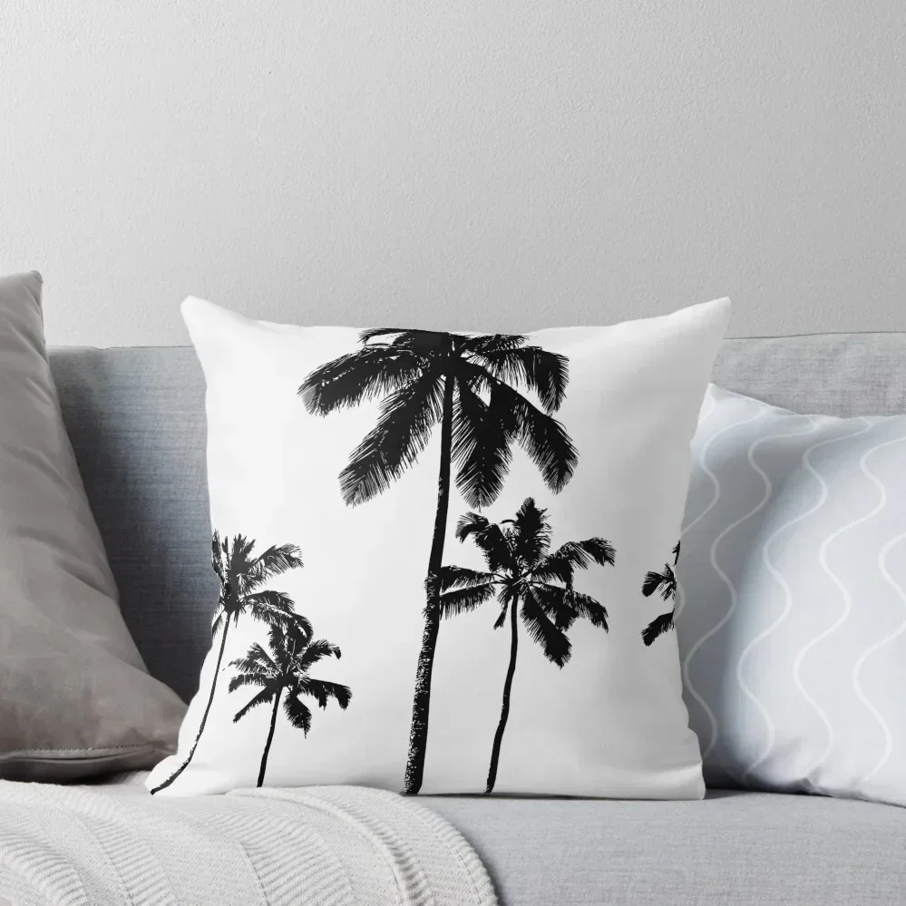 

Tropical palms in monochrome Throw Pillow autumn decoration Pillow Cases pillow