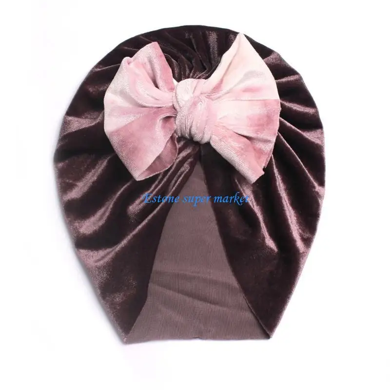 090B Newborns Winter Hat Bowknot Baby Warm Hat Toddler Boys Girls Unisex Headwear