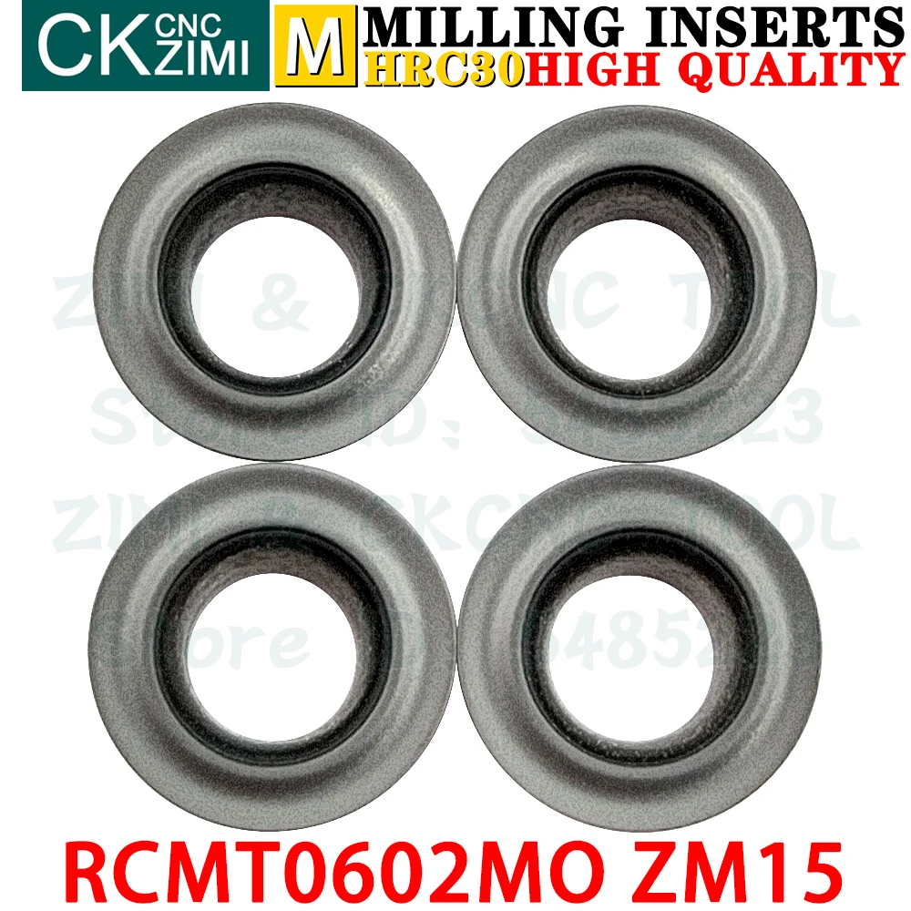 RCMT0602MO ZM15 RCMT 0602 MO ZM15 R3 كربيد إدراج الخارجية تحول إدراج أدوات التصنيع باستخدام الحاسب الآلي الميكانيكية مخرطة معدنية أدوات القطع RCMT0602M0