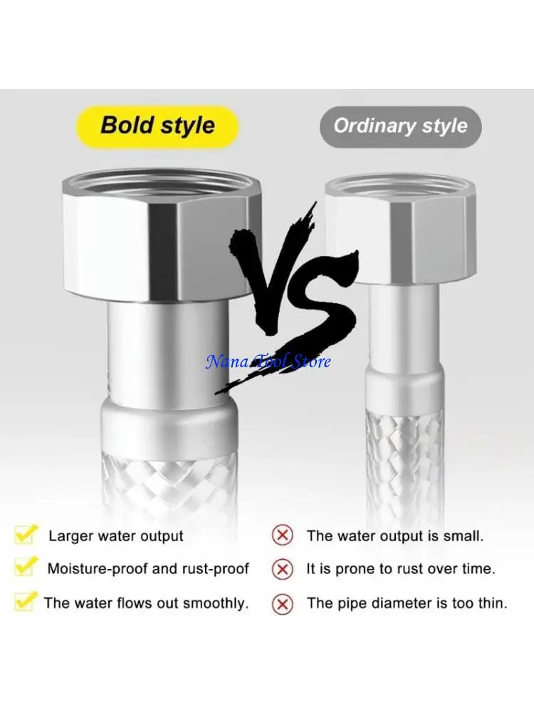 

31GJ Утолщенный против взрывооборотного шланга с двойным концом гибкий шланг для использования сантехнических систем.