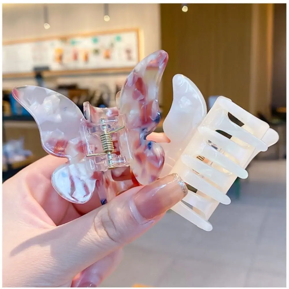 

Elegant Colorful Hair Claw Fashion Fairy Shark Clip Ponytail Clip Hair Accessories Hair Clamp Girls