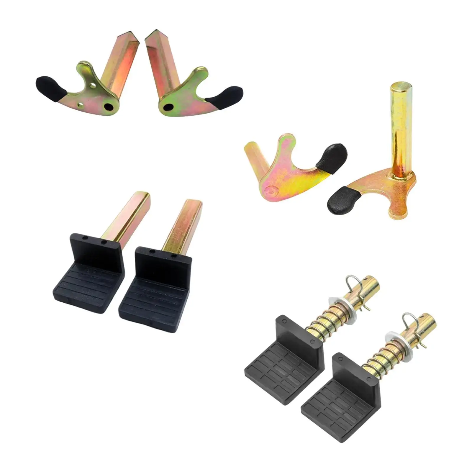 2x Wheels Lift Stand Hooks U Hooks Motorbike Accessory Stable Load Bearing 400kg Iron Heavy Duty Nonslip for Paddock Stand
