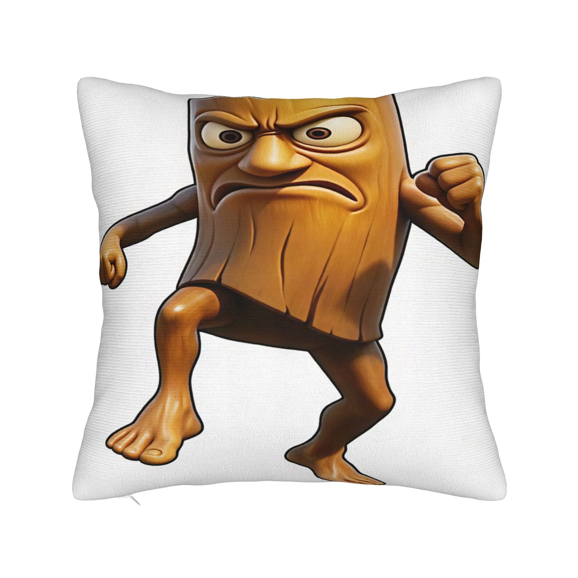 Pillow Cover Tung Angry Wooden Fighter  Morden Pillow Case For Office Car Home Decor Pillowcases