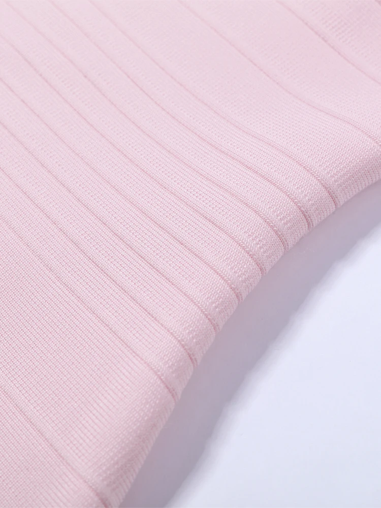 Spaghetti-Träger Bandage Bodycon Kleid Damen Sexy Quadratischer Ausschnitt Ärmellos Rückenfrei Etuikleid Cocktail Abendkleider Neue Damenroben – Detail 8