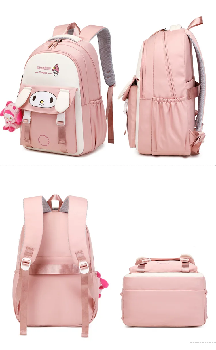 Melodie Schult asche neue Sanrio Kinder High School Grundschule große Kapazität Computer Tasche Kuromi Rucksack