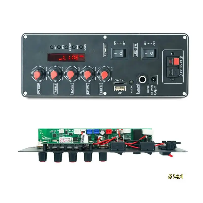 

MP3 Decoding Board With Treble And Bass Adjustment Knob Support MP3/WMA/WAV/Flac/Ape Audio Receiver Module Easy Operate