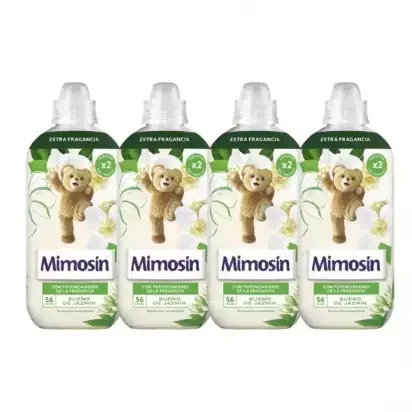 PACK de 4 - Mimosín suavizante concentrado extra fragancia Sueño de jazmín 4 botellas de 56 dosis