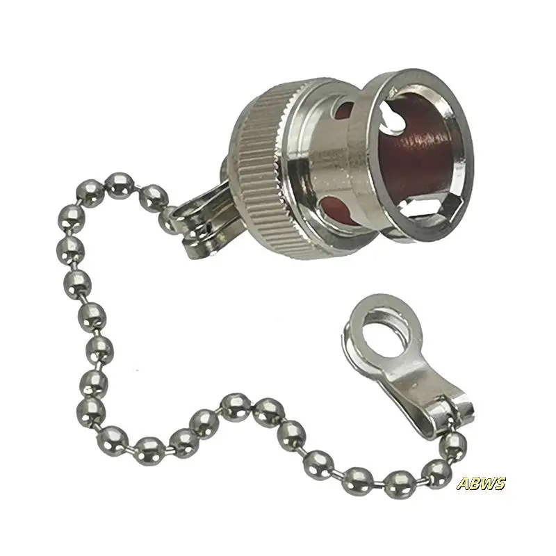 

Coaxial Connector Dust Protection Cap For BNC Female RF, Zinc Alloy Wire Terminal Cover
