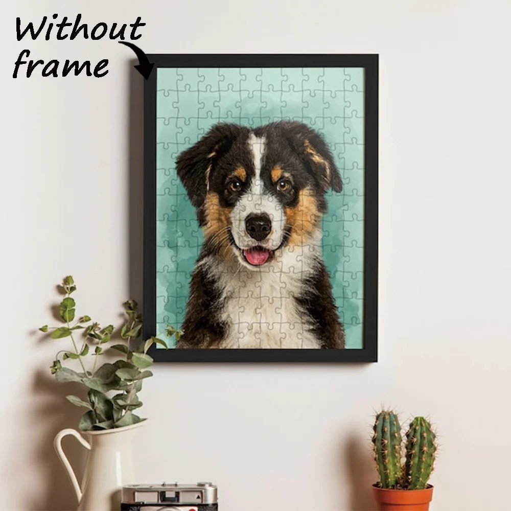35/150/300/500/1000pcs Custom Photo nice dog Personalised Decompression Puzzles Jigsaw puzzle Mosaic Friend Gift